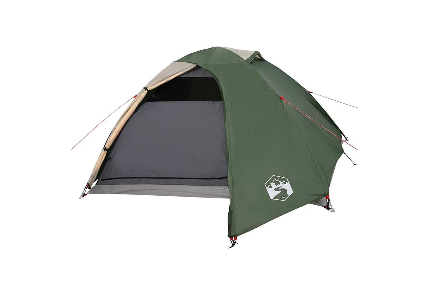 Vidaxl Camping Tent Dome 4-person Green Waterproof-4