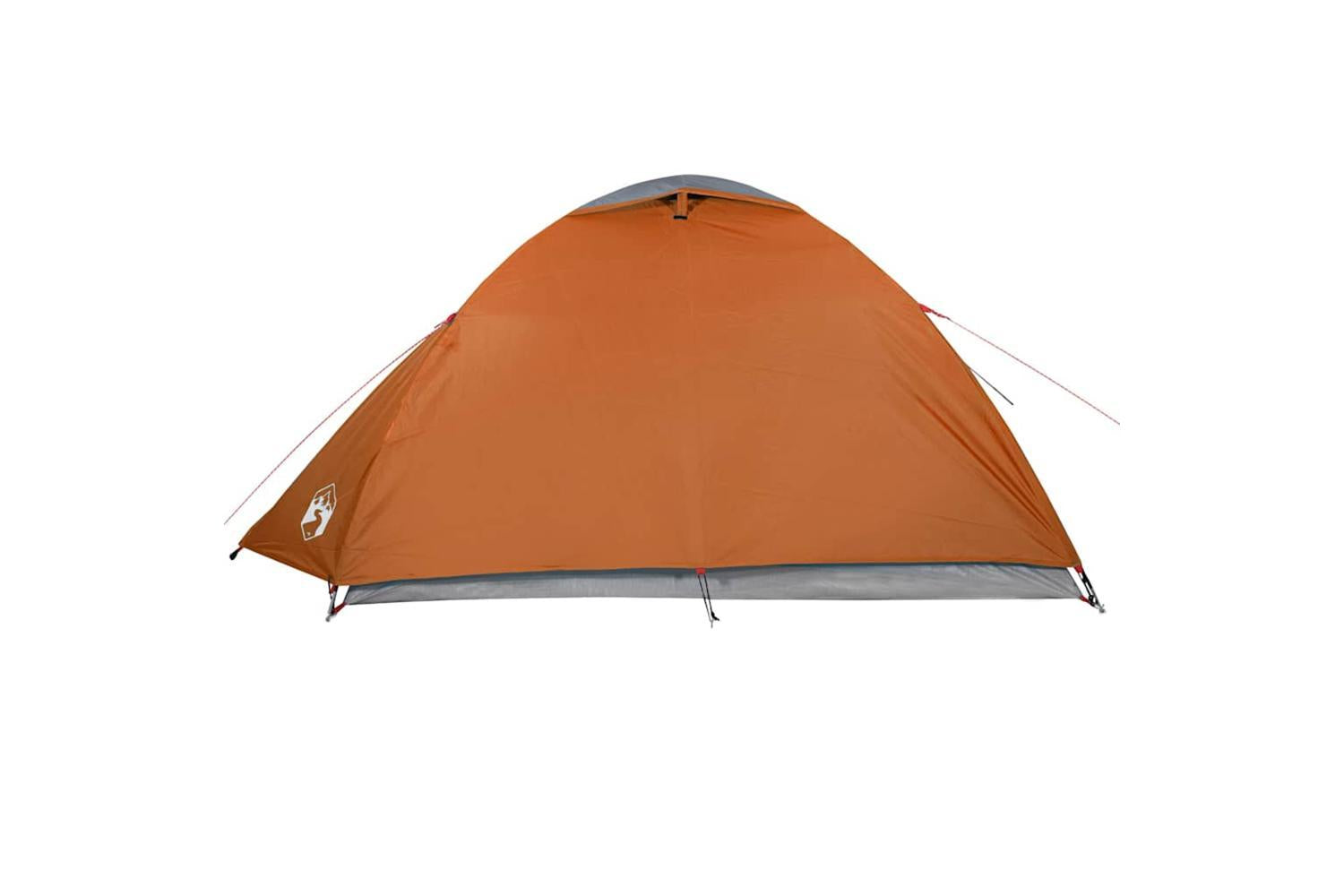 Vidaxl Camping Tent Dome 4-person Grey And Orange Waterproof-7