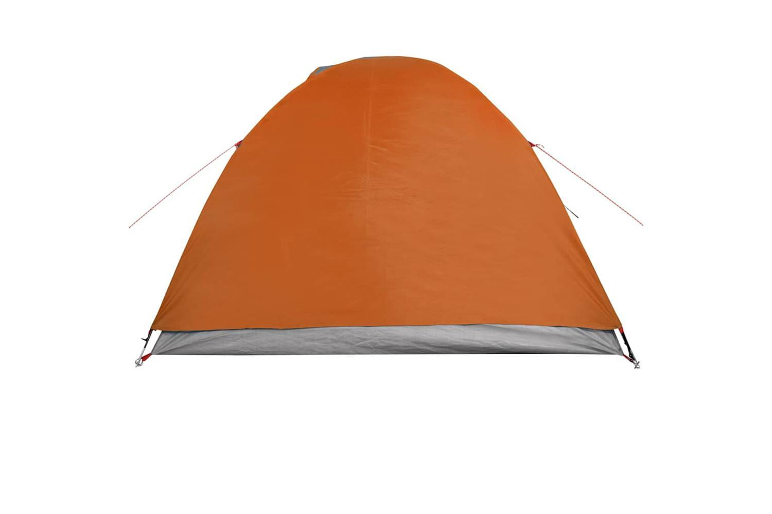 Vidaxl Camping Tent Dome 4-person Grey And Orange Waterproof-8