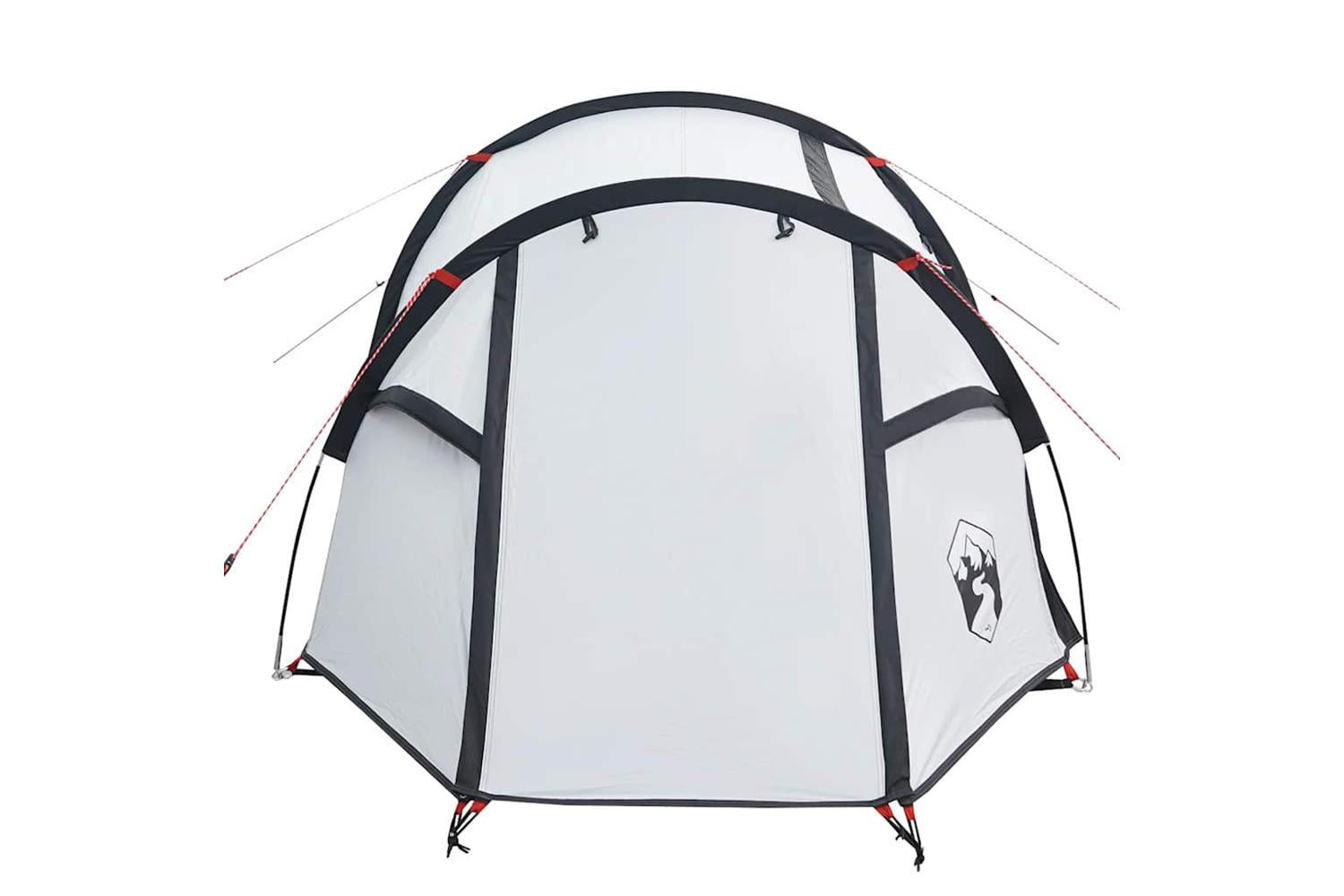 Vidaxl Camping Tent Tunnel 2-person White Blackout Fabric Waterproof-7