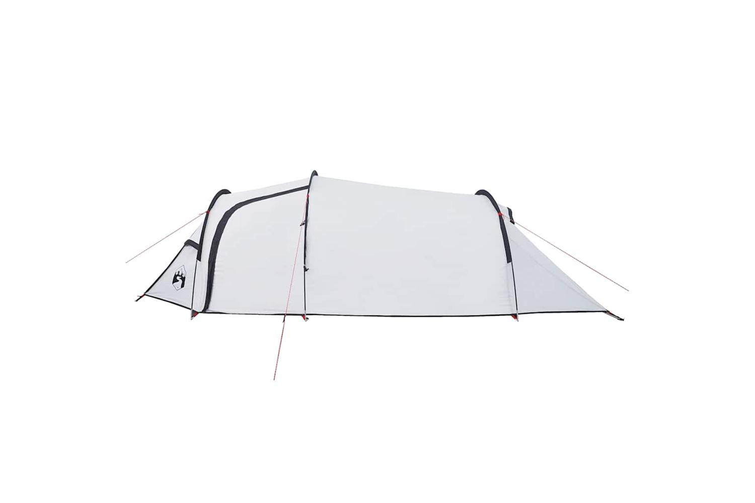 Vidaxl Camping Tent Tunnel 2-person White Blackout Fabric Waterproof-8