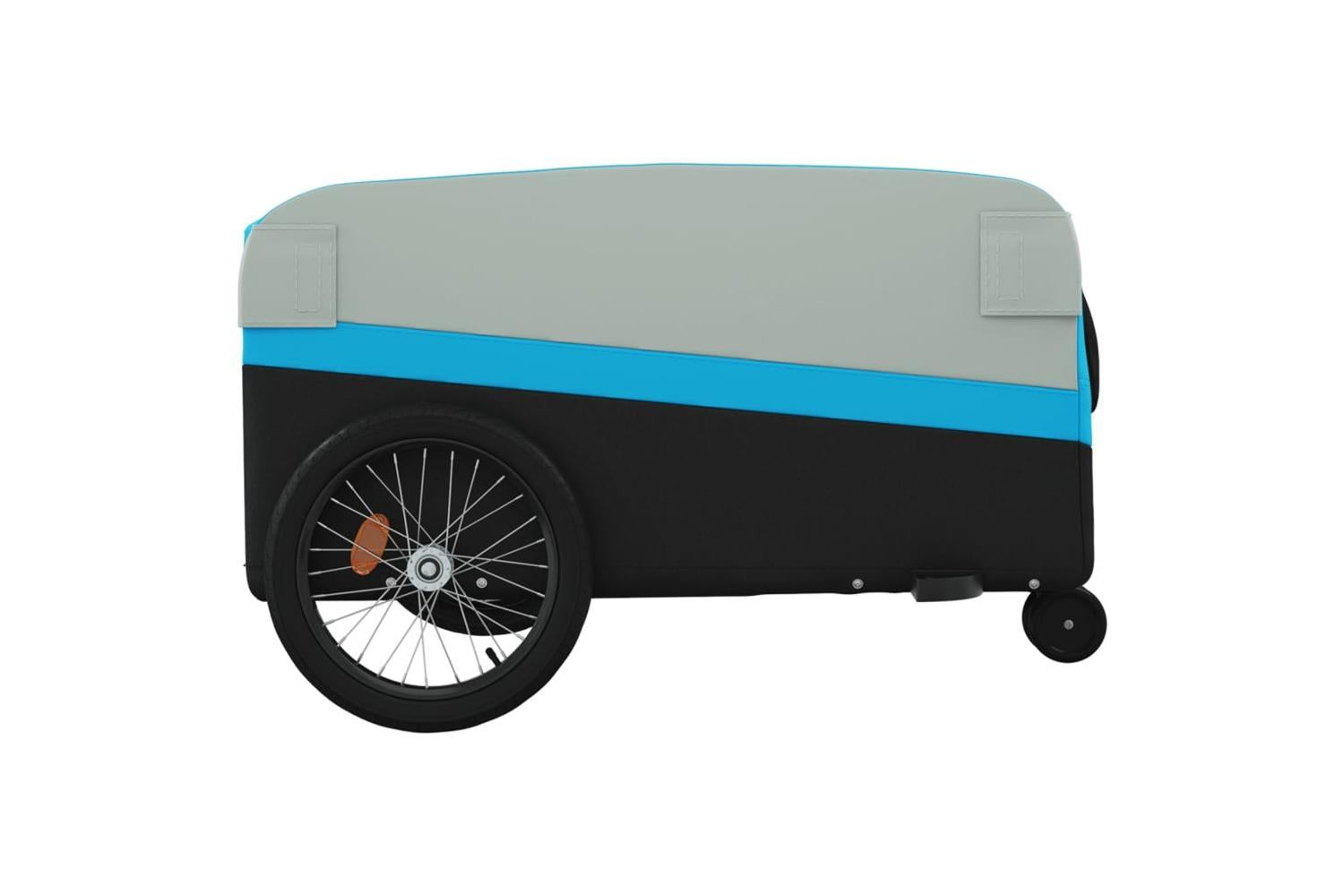 Vidaxl Bike Trailer Black And Blue 45 Kg Iron-7