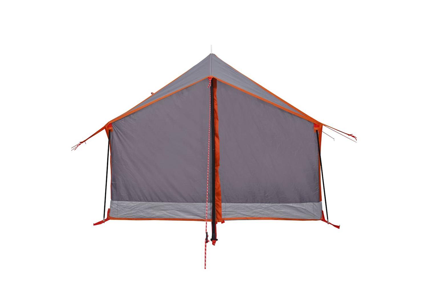 Vidaxl Camping Tent 2-person Grey And Orange Waterproof-7