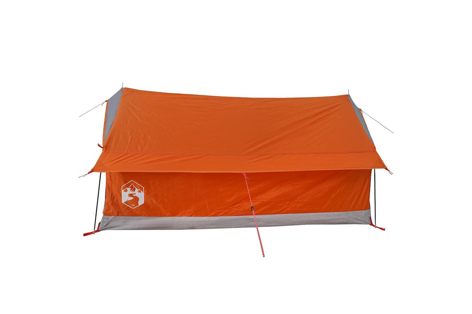 Vidaxl Camping Tent 2-person Grey And Orange Waterproof-8