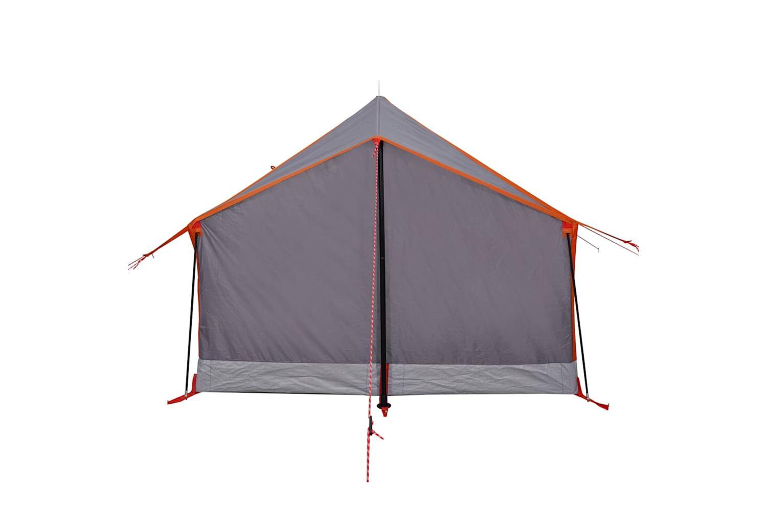Vidaxl Camping Tent 2-person Grey And Orange Waterproof-9