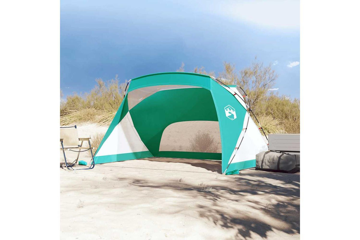 Vidaxl Beach Tent Sea Green 274x178x170/148 Cm 185t Polyester-3