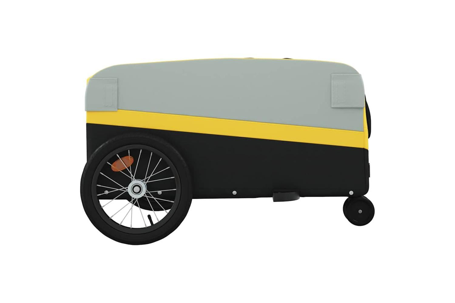 Vidaxl Bike Trailer Black And Yellow 45 Kg Iron-7