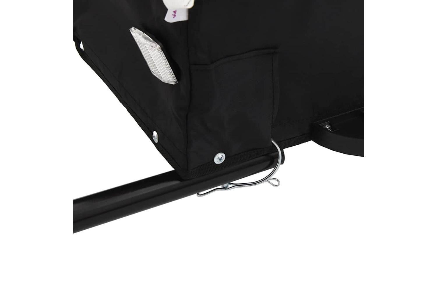 Vidaxl Bike Trailer Black And Yellow 45 Kg Iron-10