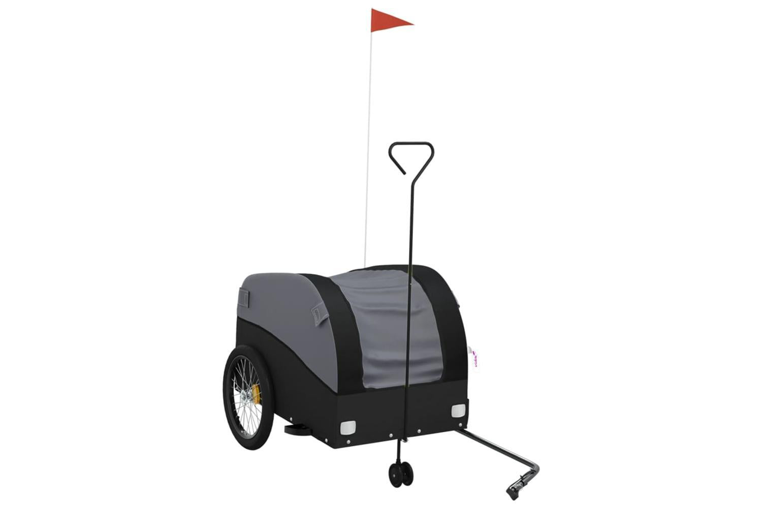 Vidaxl Bike Trailer Black 45 Kg Iron-2