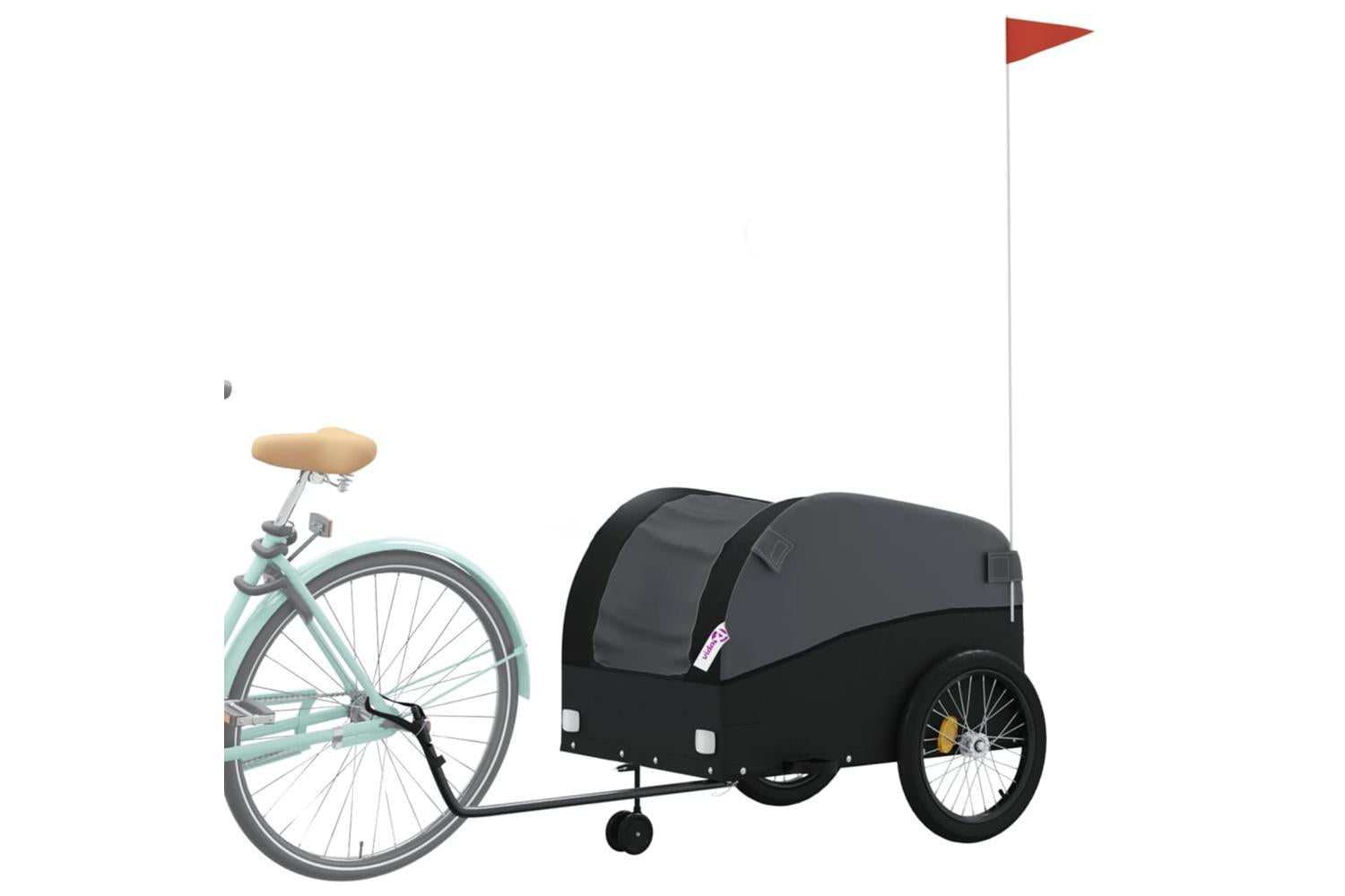 Vidaxl Bike Trailer Black 45 Kg Iron-3