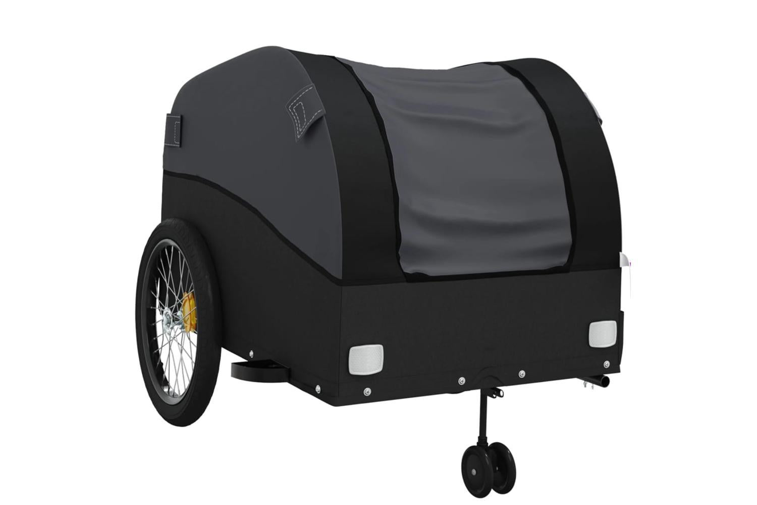Vidaxl Bike Trailer Black 45 Kg Iron-4
