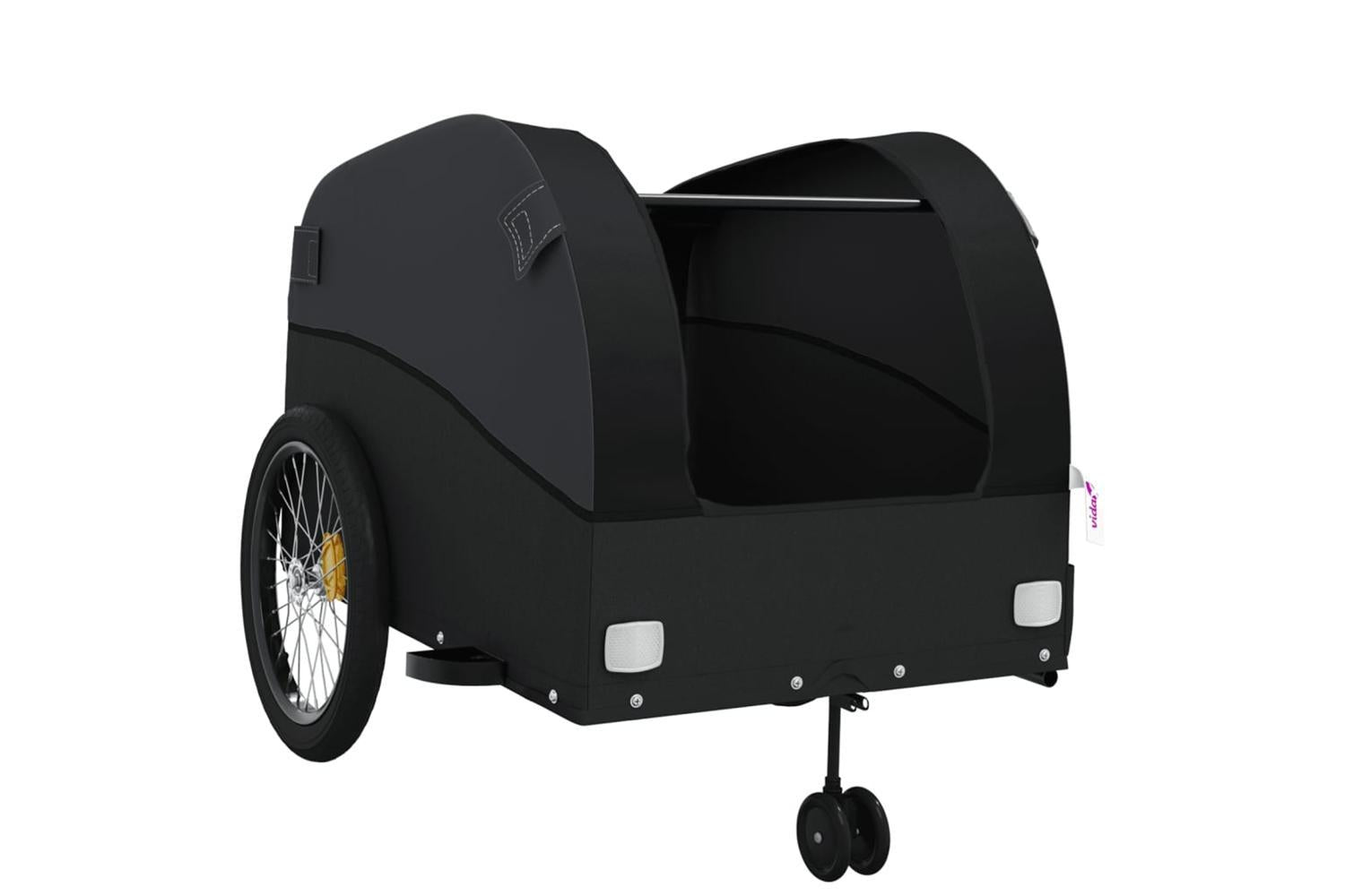 Vidaxl Bike Trailer Black 45 Kg Iron-5
