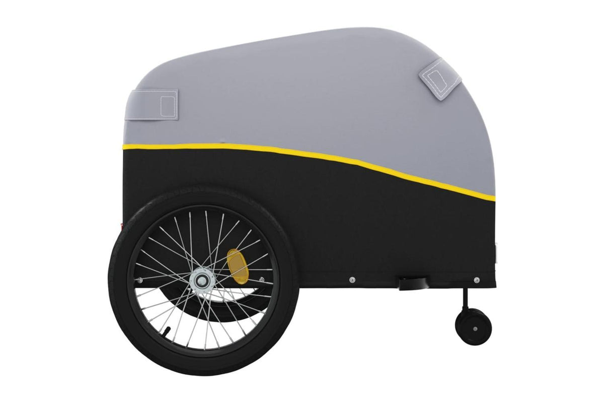 Vidaxl Bike Trailer Black And Yellow 45 Kg Iron-7
