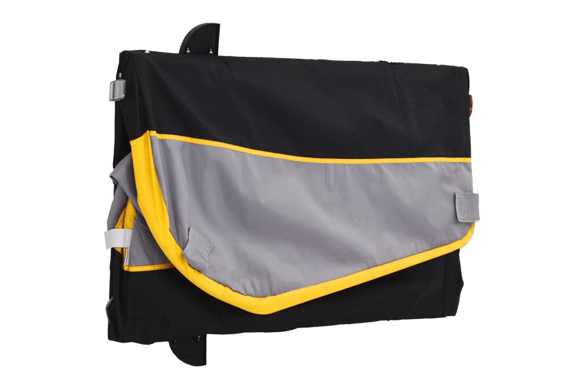 Vidaxl Bike Trailer Black And Yellow 45 Kg Iron-9