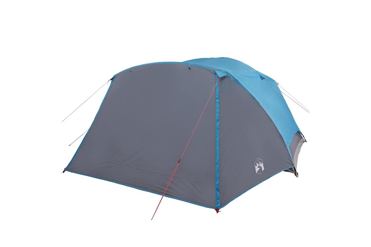 Vidaxl Family Tent With Porch 6-person Blue Waterproof-6