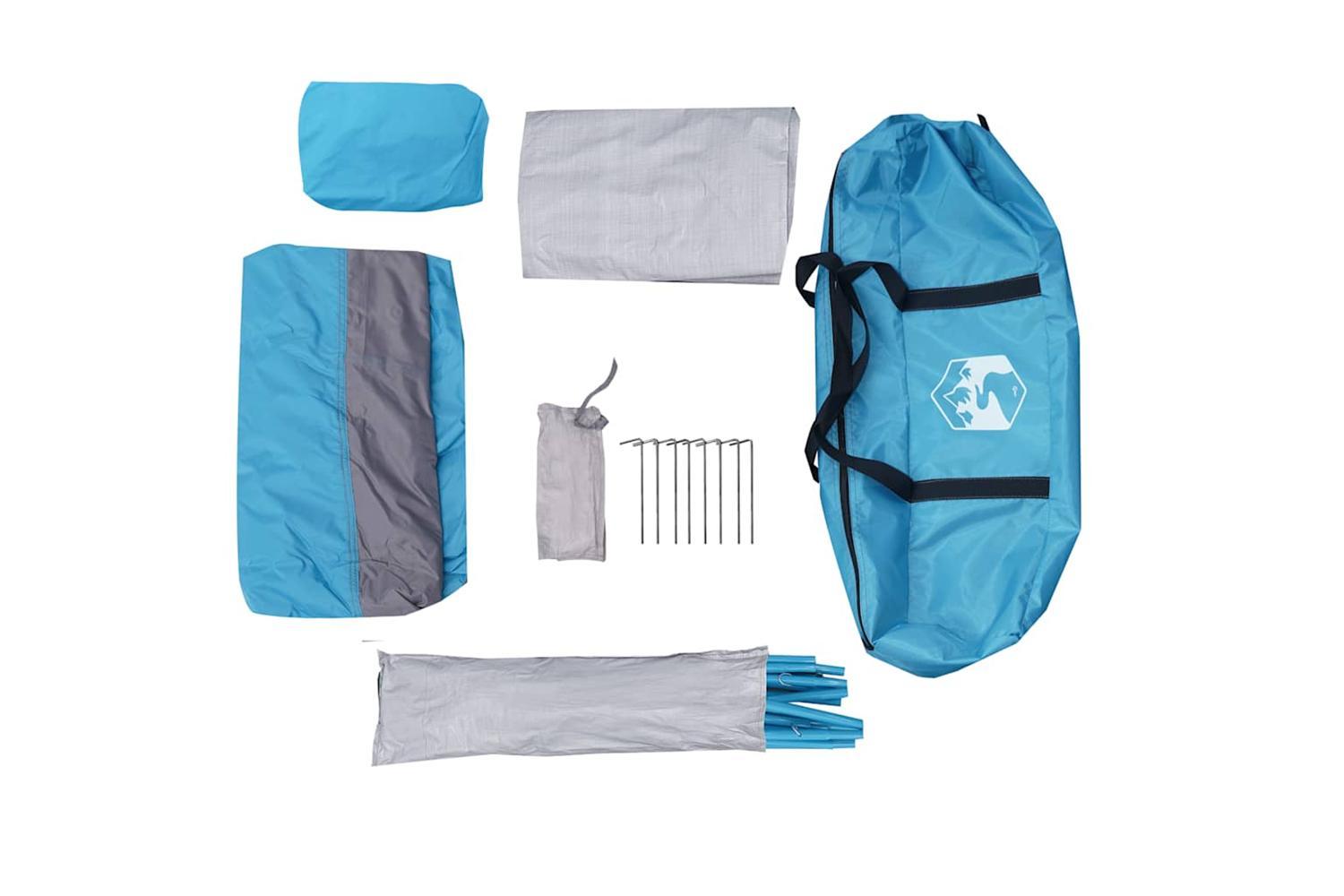 Vidaxl Toilet Tent Blue Waterproof-10