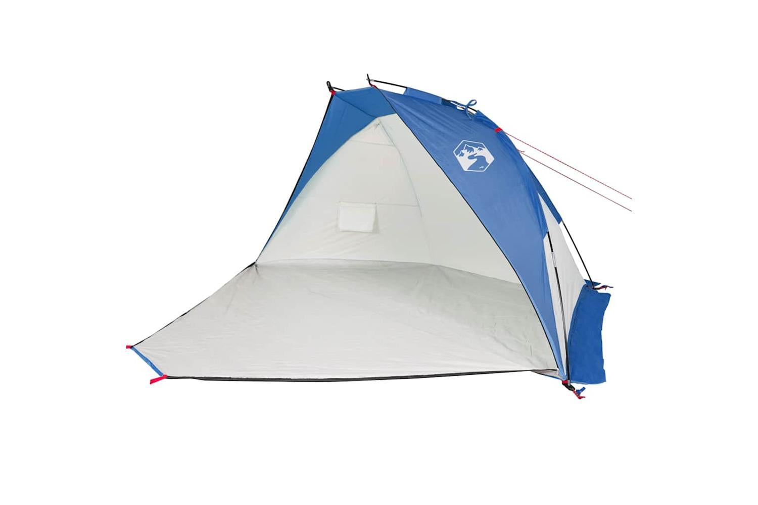 Vidaxl Beach Tent Azure Blue 268x223x125 Cm 185t Polyester-4
