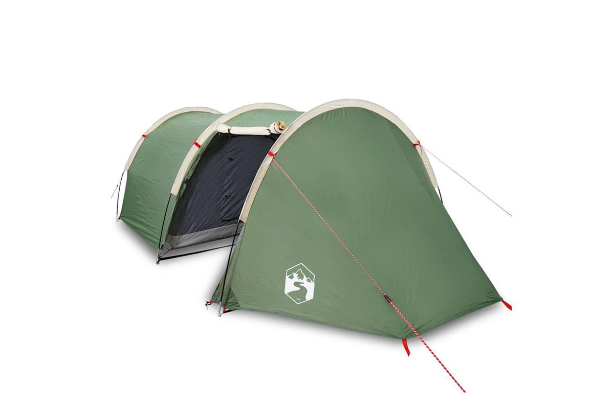 Vidaxl Camping Tent Tunnel 4-person Green Waterproof-2
