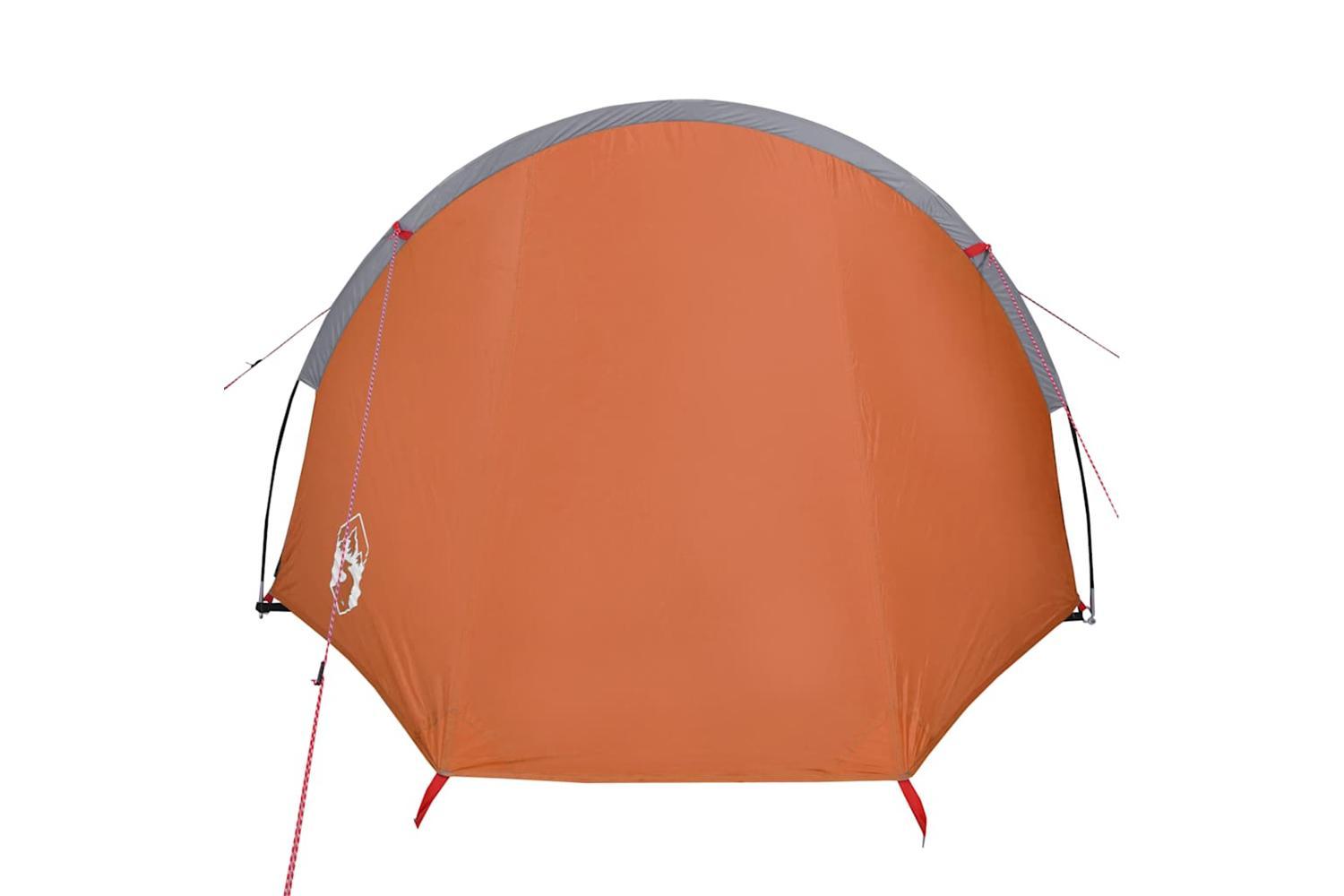 Vidaxl Camping Tent Tunnel 4-person Orange Waterproof-6