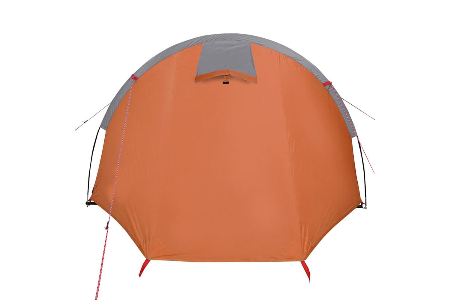 Vidaxl Camping Tent Tunnel 4-person Orange Waterproof-9