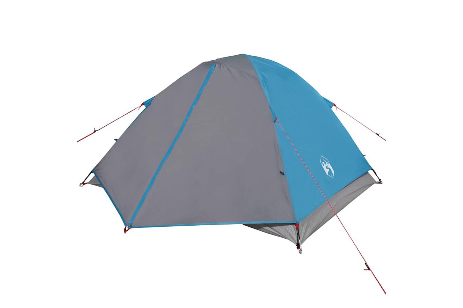 Vidaxl Camping Tent Dome 3-person Blue Waterproof-5