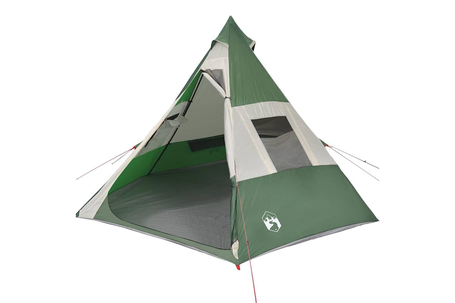 Vidaxl Camping Tent Tipi 7-person Green Waterproof-4