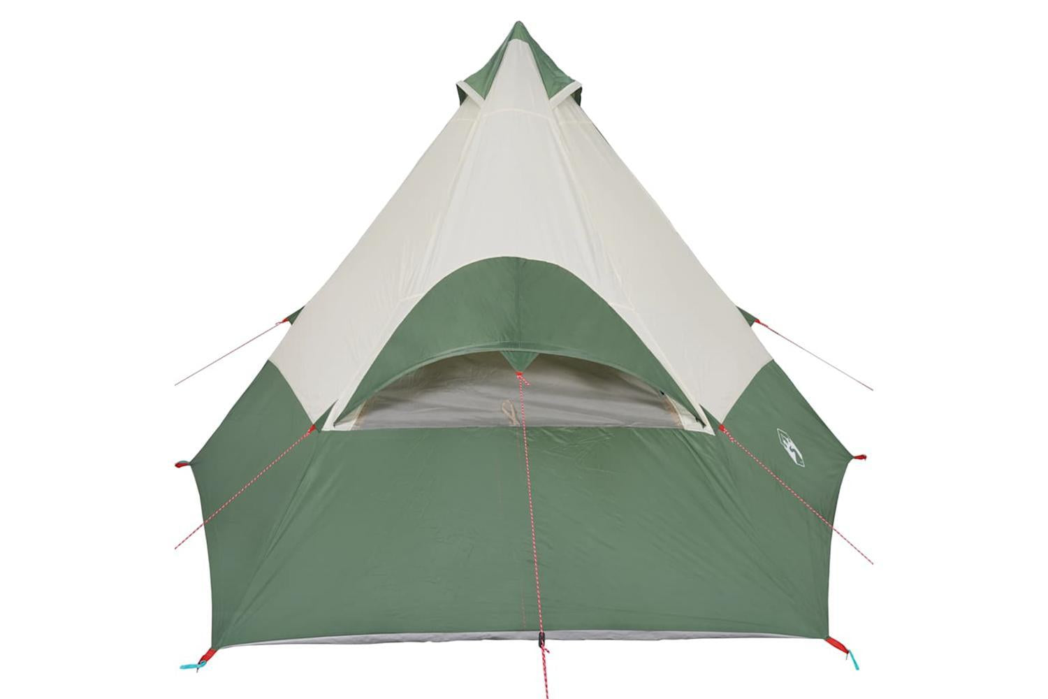 Vidaxl Camping Tent Tipi 7-person Green Waterproof-9