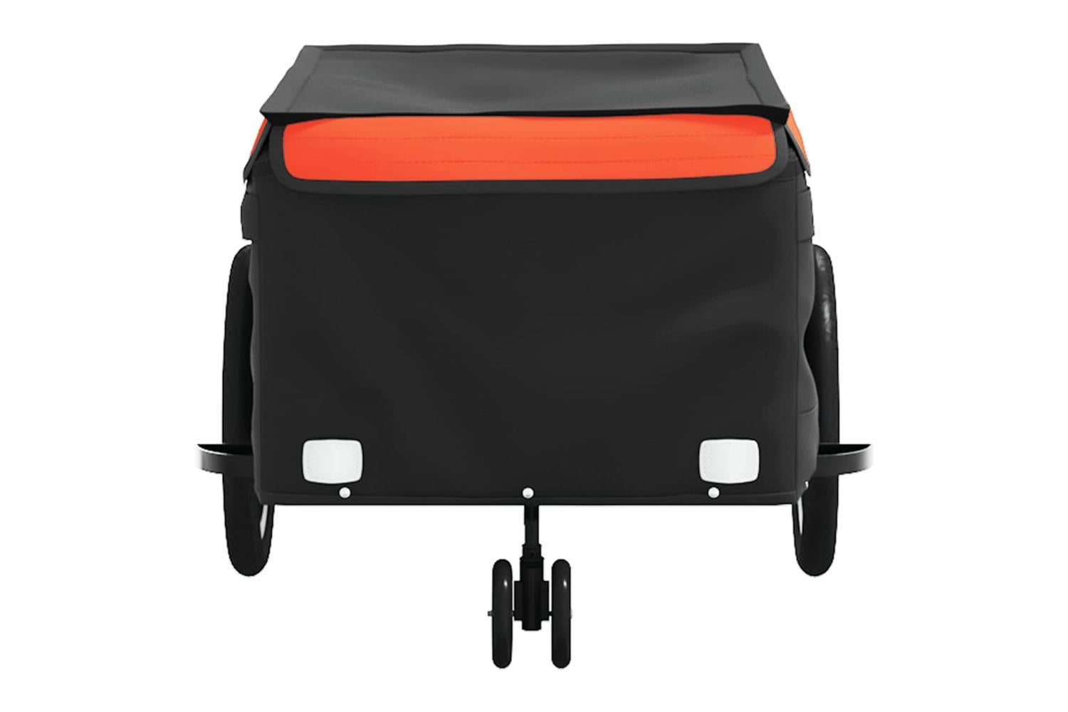 Vidaxl Bike Trailer Black And Orange 45 Kg Iron-6
