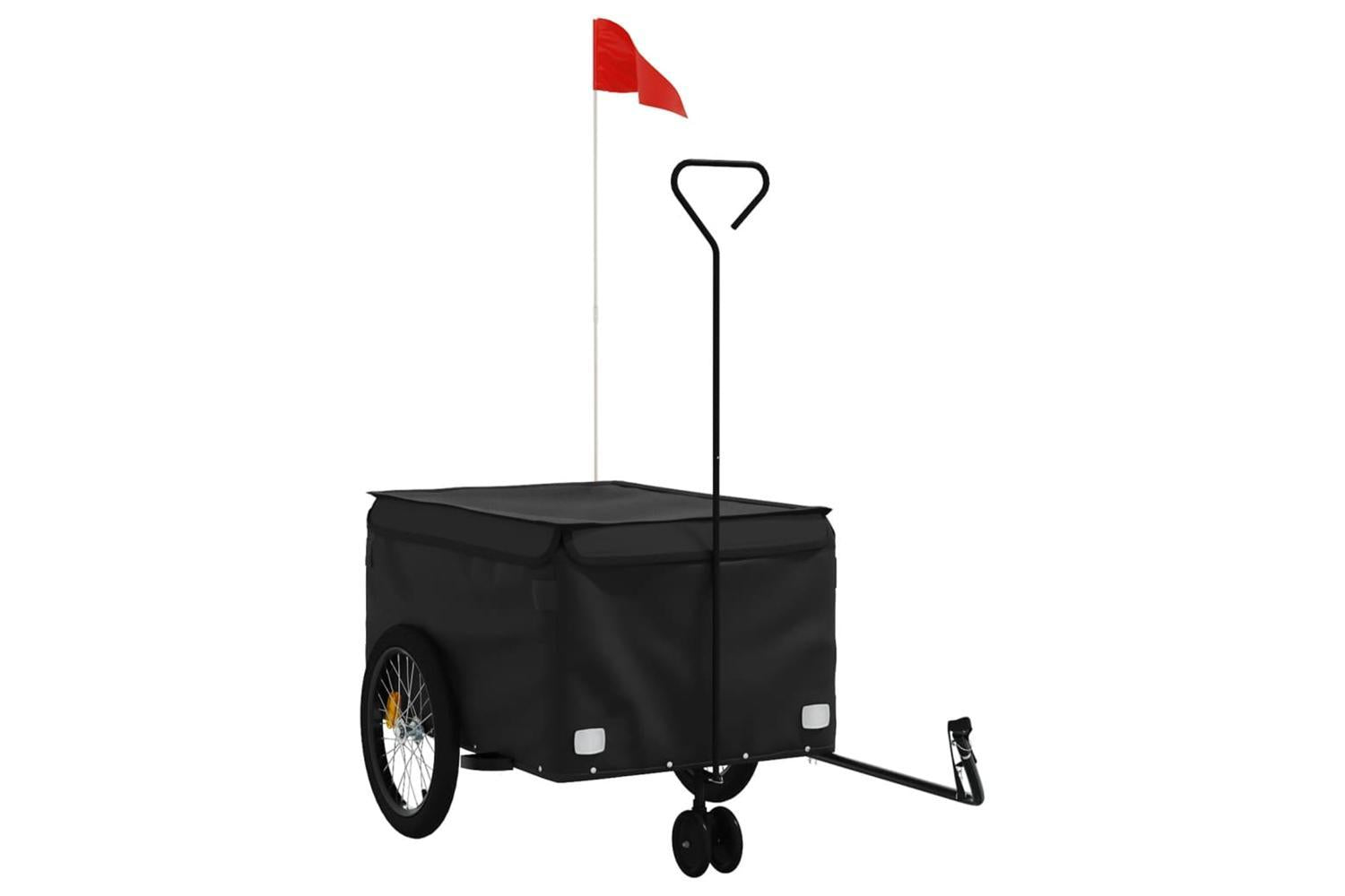 Vidaxl Bike Trailer Black 45 Kg Iron-2