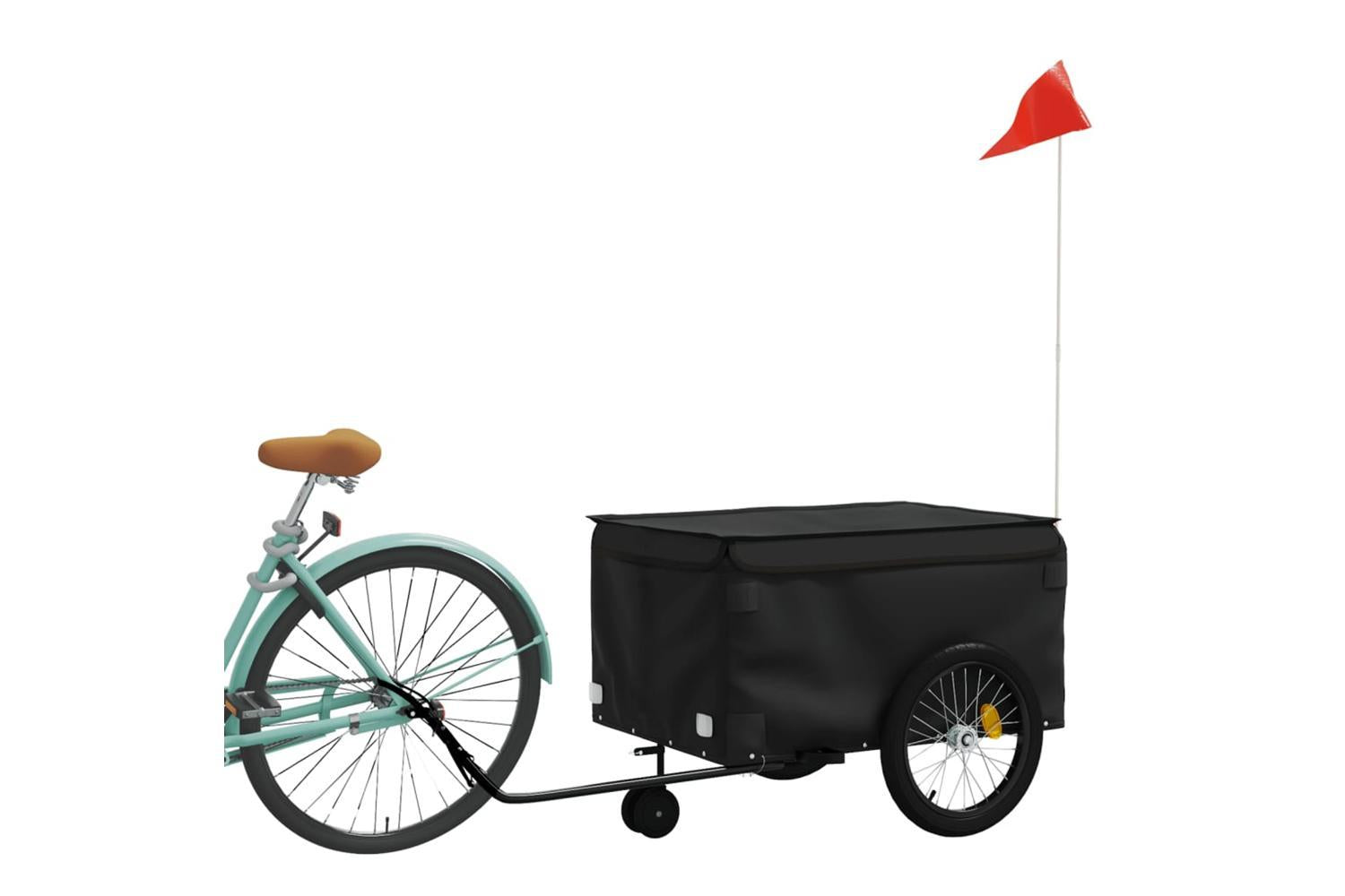 Vidaxl Bike Trailer Black 45 Kg Iron-3