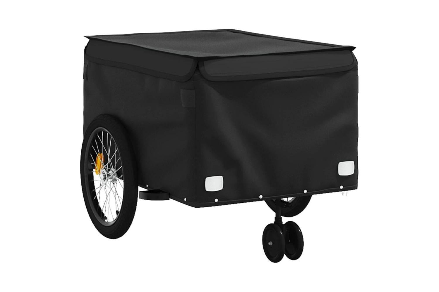 Vidaxl Bike Trailer Black 45 Kg Iron-4
