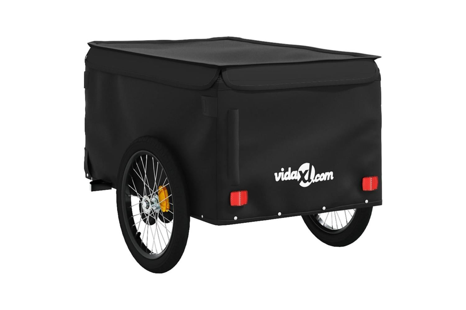 Vidaxl Bike Trailer Black 45 Kg Iron-8