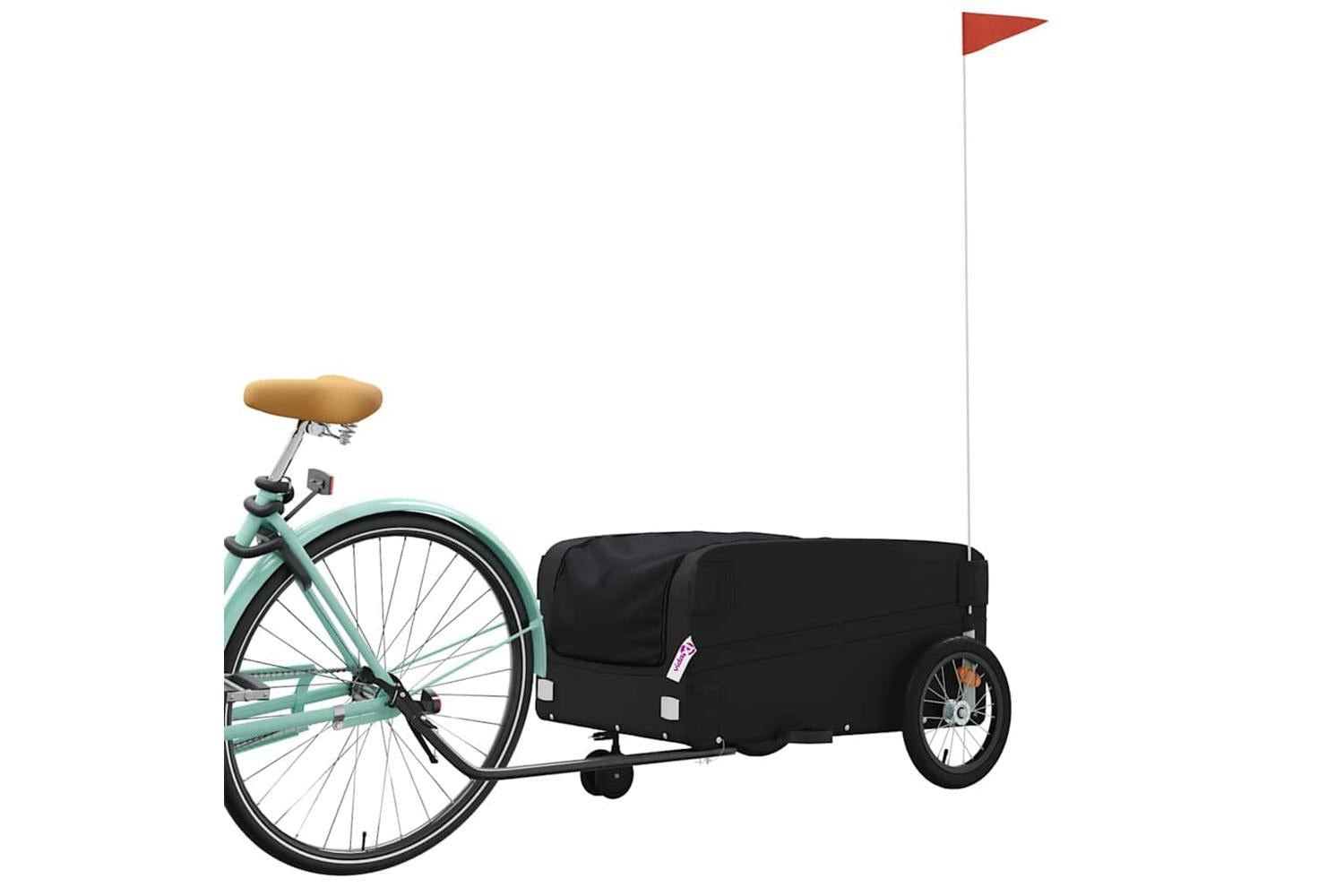 Vidaxl Bike Trailer Black 45 Kg Iron-3