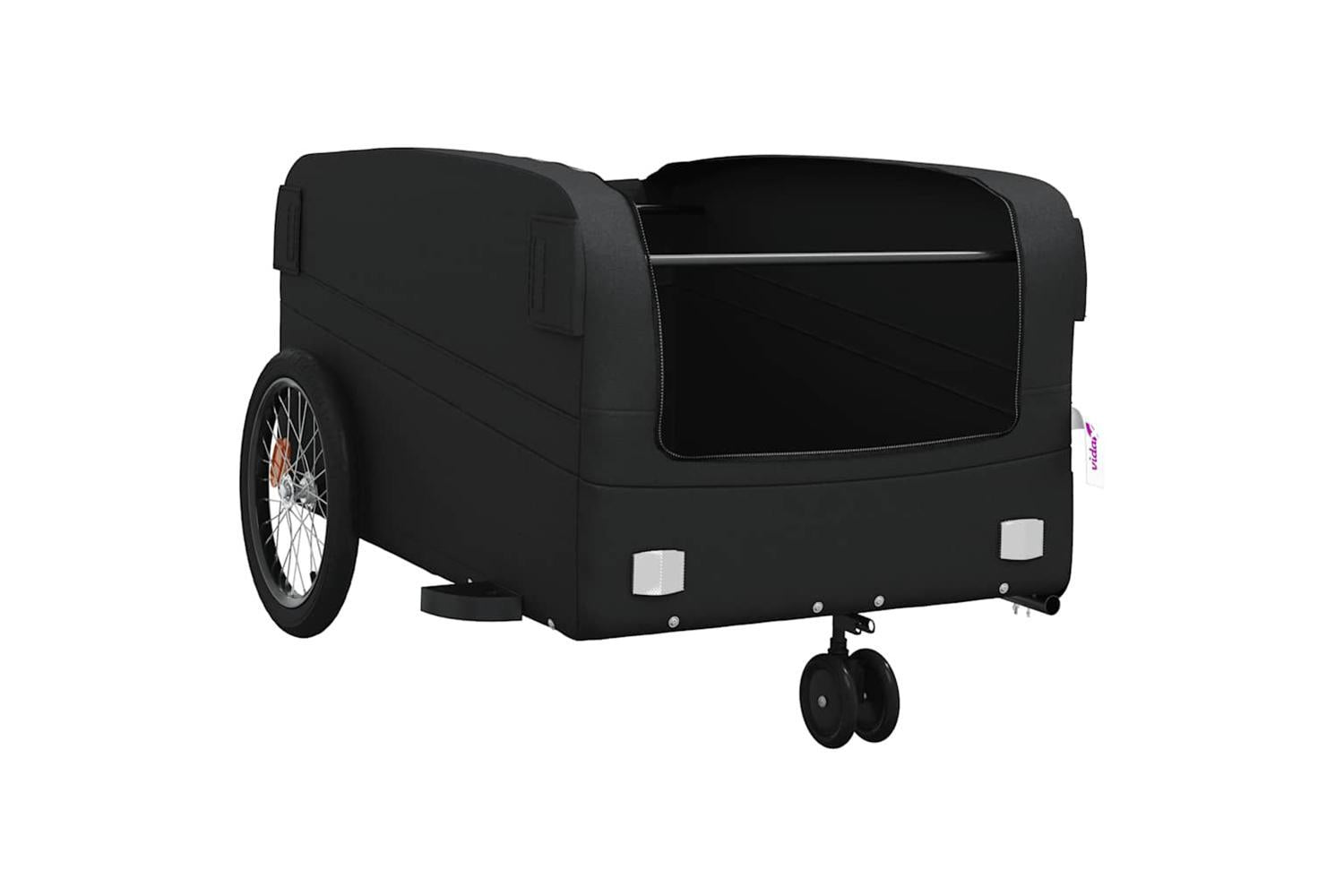 Vidaxl Bike Trailer Black 45 Kg Iron-5