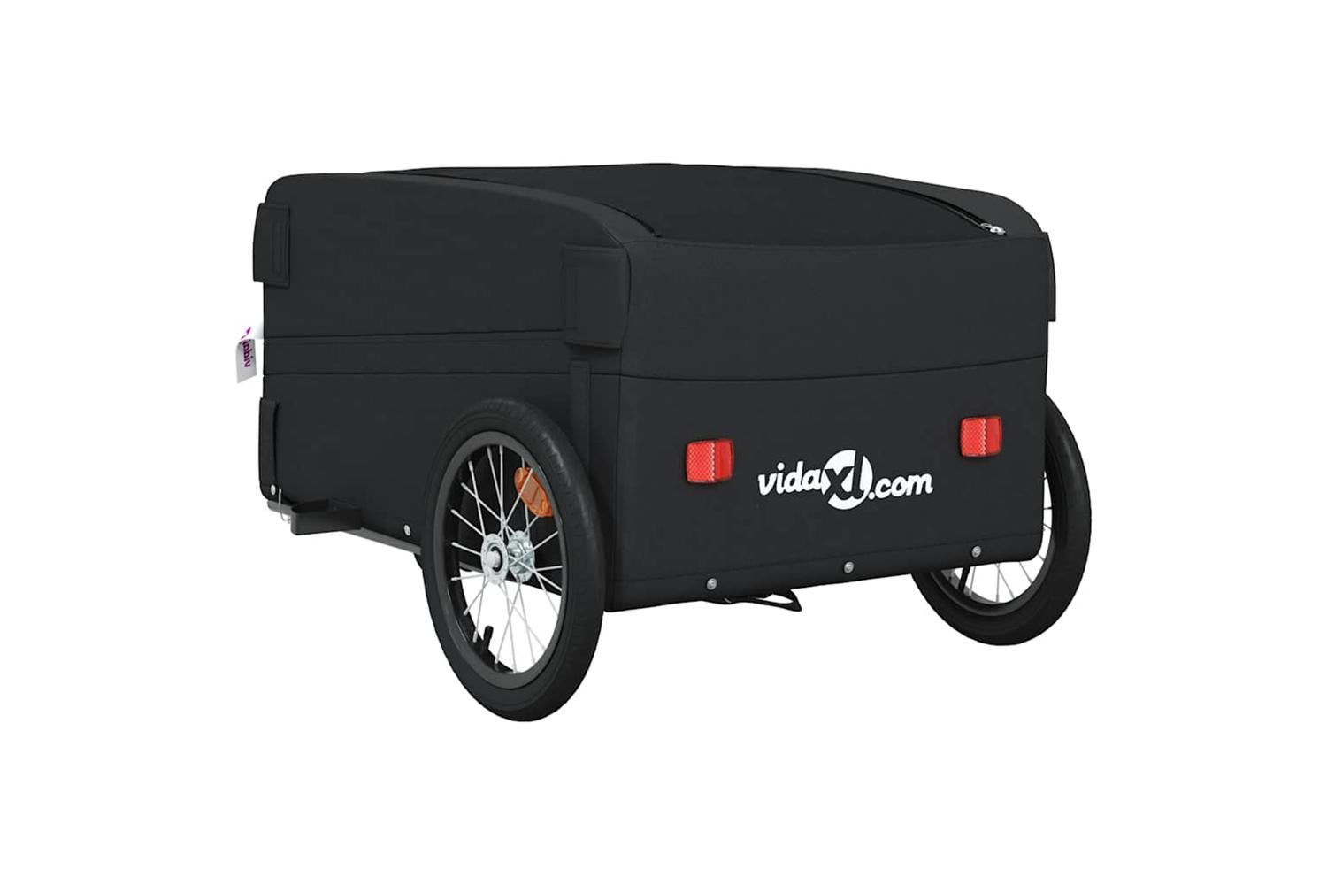 Vidaxl Bike Trailer Black 45 Kg Iron-8