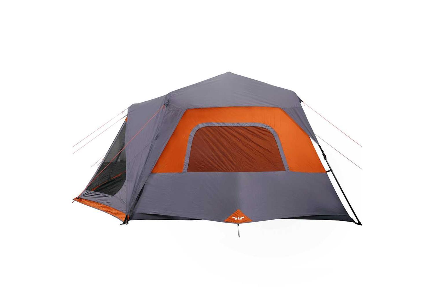 Vidaxl Family Tent 10-person Grey And Orange Quick Release Waterproof-8