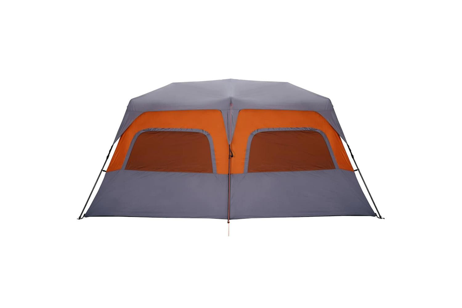 Vidaxl Family Tent 10-person Grey And Orange Quick Release Waterproof-9