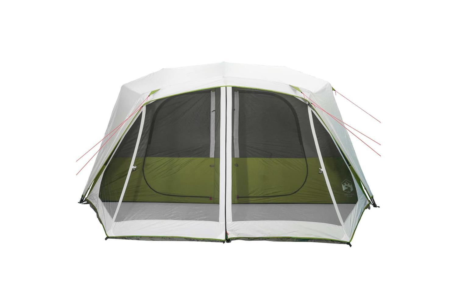 Vidaxl Family Tent With Led 10-person Light Green Quick Release-7