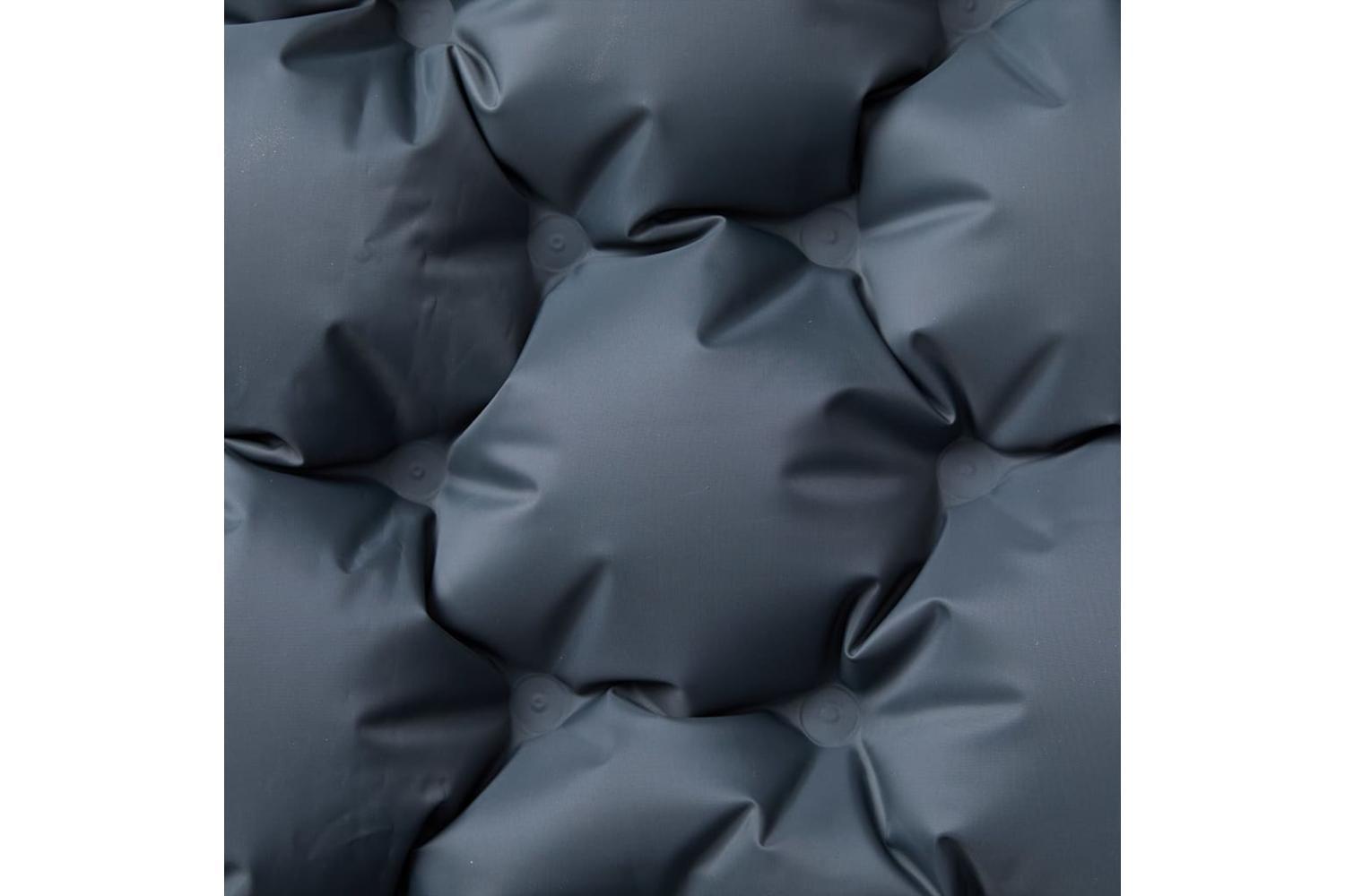 Vidaxl Self Inflating Camping Mattress With Pillows 2-person Grey-3