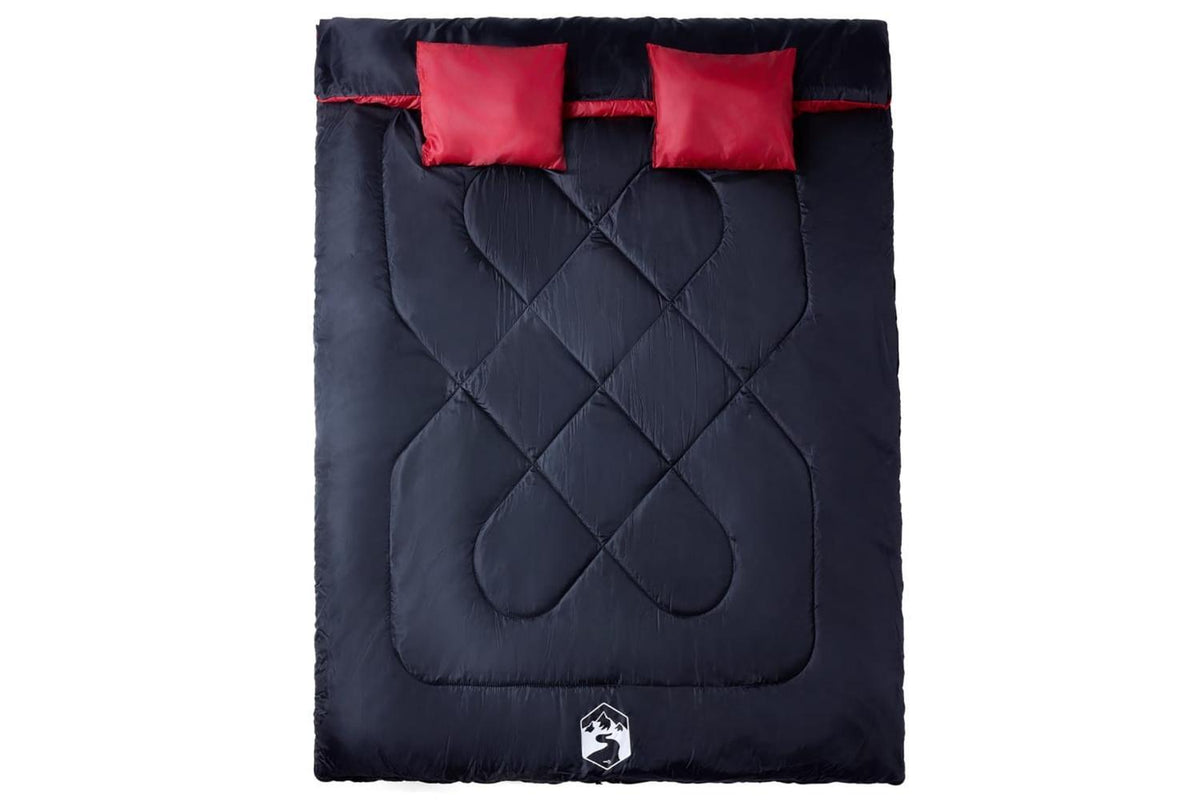 Vidaxl Double Sleeping Bag With Pillows For Adults Camping 3-4 Seasons-2