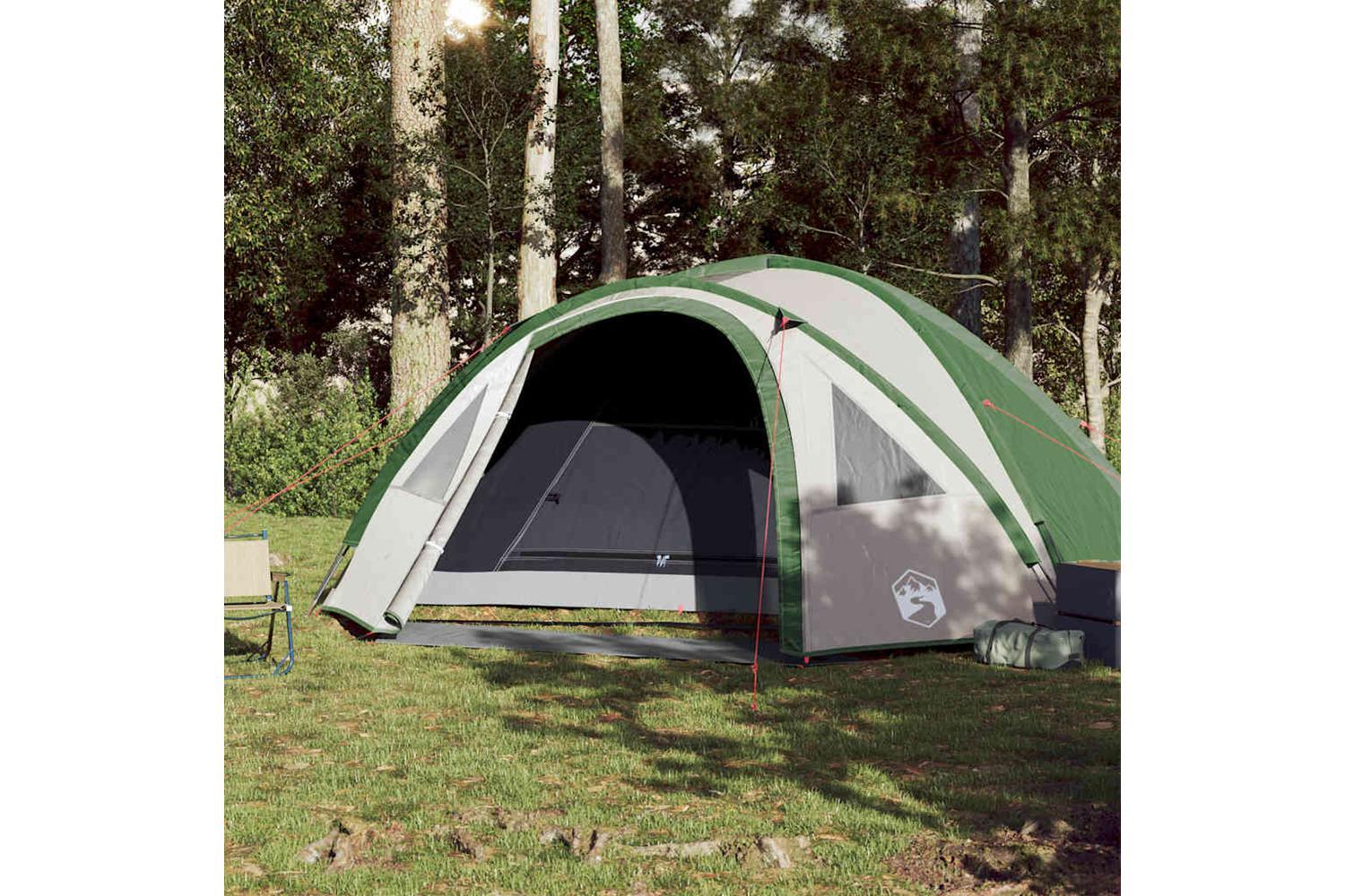 Vidaxl Camping Tent Dome 4-person Green Waterproof-3