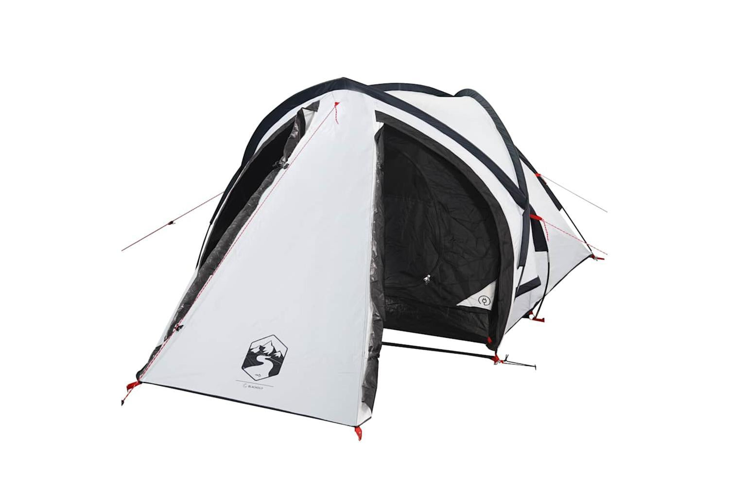 Vidaxl Camping Tent Dome 2-person White Blackout Fabric Waterproof-4