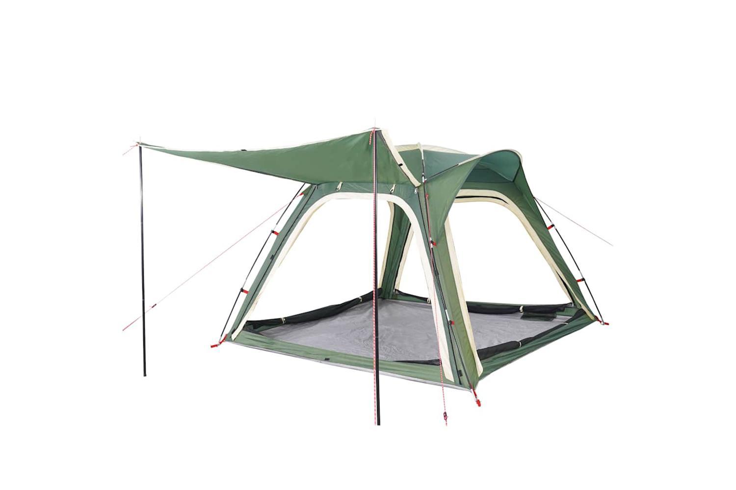 Vidaxl Camping Tent 4-person Green Quick Release Waterproof-5