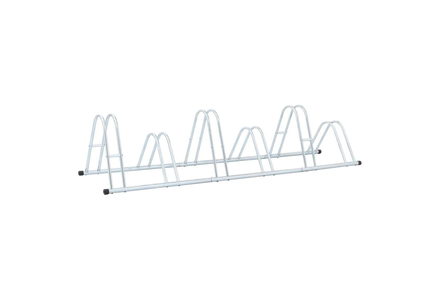 Vidaxl Bicycle Stand For 6 Bikes Floor Freestanding Galvanised Steel-5