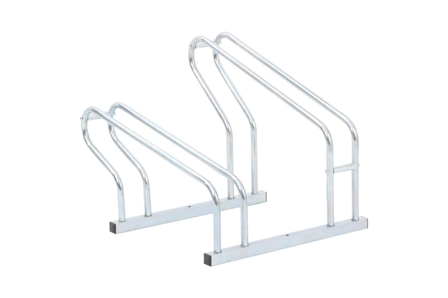 Vidaxl Bicycle Stand For 2 Bikes Floor Freestanding Galvanised Steel