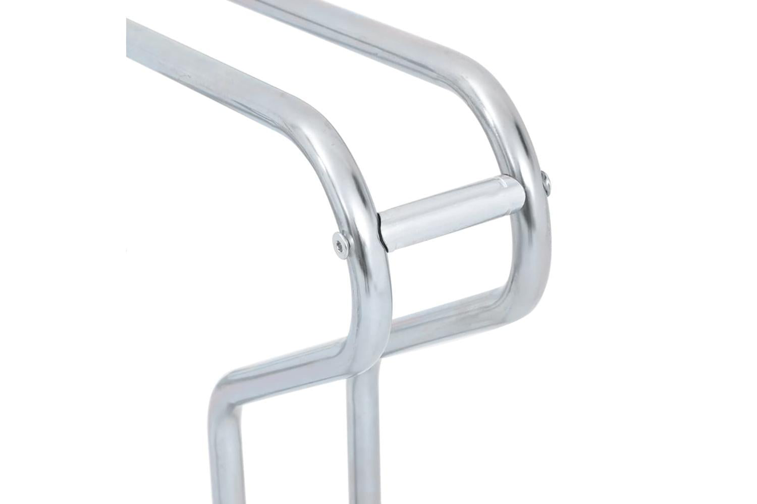 Vidaxl Bicycle Stand For 2 Bikes Floor Freestanding Galvanised Steel-6