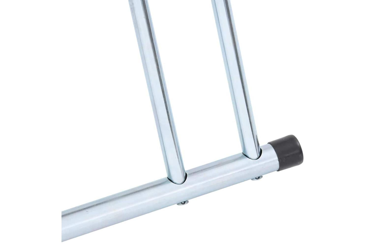 Vidaxl Bicycle Stand For 2 Bikes Floor Freestanding Galvanised Steel-6
