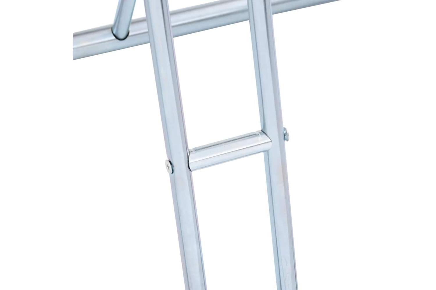 Vidaxl Bicycle Stand For 2 Bikes Floor Freestanding Galvanised Steel-7