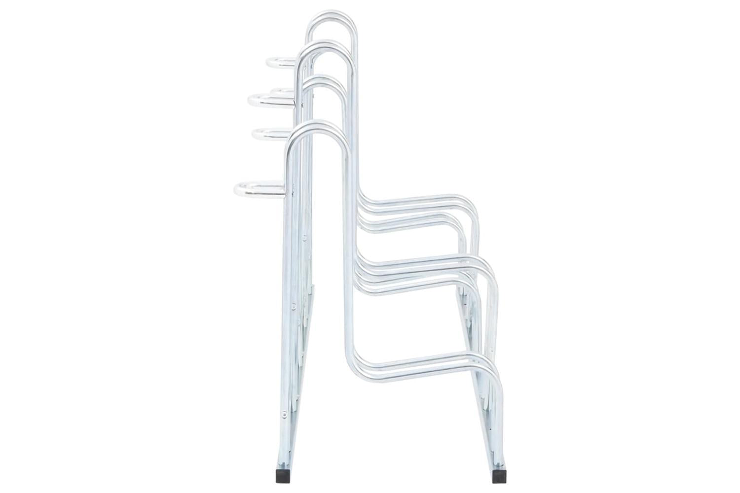 Vidaxl Bicycle Stand For 5 Bikes Floor Freestanding Galvanised Steel-4