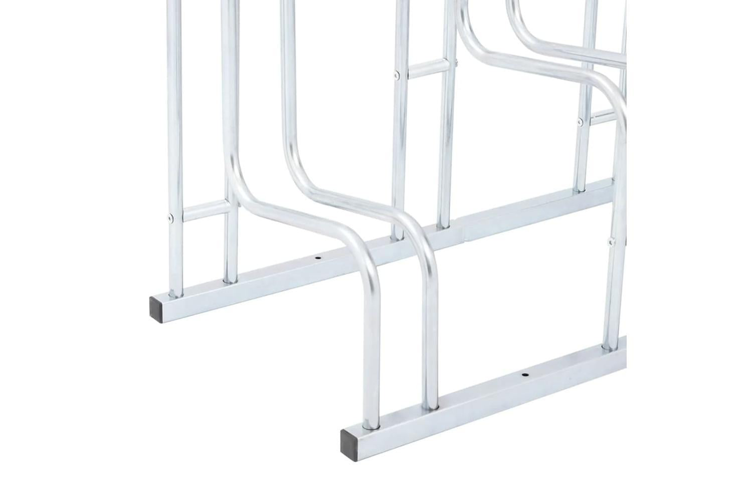 Vidaxl Bicycle Stand For 5 Bikes Floor Freestanding Galvanised Steel-6